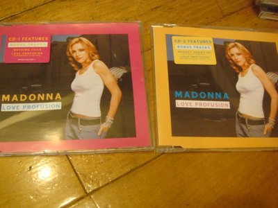 Madonna 瑪丹娜=單曲混音CD=EU版=拆封過95%新=love profusion=cd1=3首版=圖左的那片