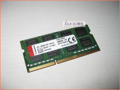 JULE 3C會社-金士頓Kingston KCP3L16SD8/8 DDR3L 1600 8G 終保/筆電 記憶體
