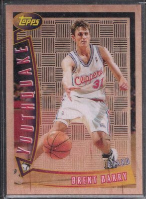 96-97 TOPPS YOUTH QUAKE #YQ14 BRENT BARRY
