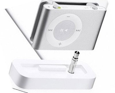 Apple iPod shuffle 2代 原廠傳輸線充電器MA694CH/A,與電腦USB同步/ 電源轉換,9成新