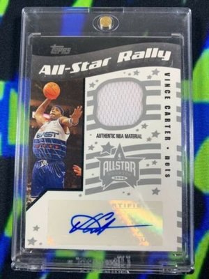 Topps Vince Carter all star rally 明星賽球衣簽 auto 限量199