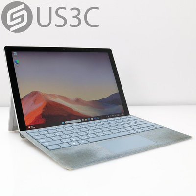 【US3C-桃園春日店】Microsoft Surface Pro 7 12.3 觸控螢幕 i5-1035G4 8G 256G SSD 白金 原廠鍵盤保護蓋