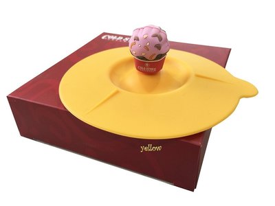 COLD STONE 限量 冰淇淋造型杯蓋 限定款 黃