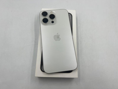 §上進心集團§極新機 保固2025/1 蘋果 盒裝 Apple iPhone 15 Pro Max 鈦金屬256G 白色59