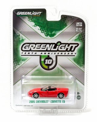 【秉田屋】現貨 Greenlight Chevrolet 雪佛蘭 Corvette C6 Z06 敞篷 紅 1/64