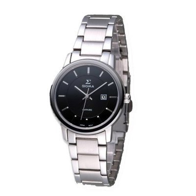 SIGMA 簡約風格 藍寶石水晶鏡面 時尚腕錶 1122L-1