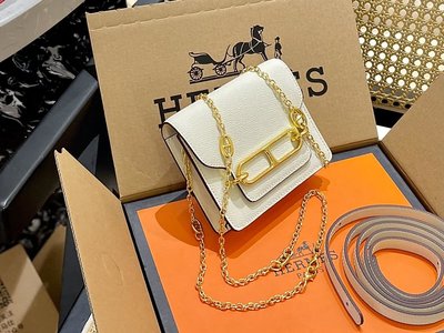 Cinder-ella 小盒Hermès 豬鼻子Woc鏈條包腰包 如果出門僅可以帶一個包包，那必然是愛馬仕奢侈品中的經典 N.O59982
