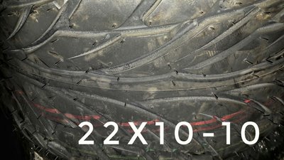 (輪胎王）清倉ATV 馬吉斯沙灘車平跑胎22X10-10 10吋胎 一組2胎後輪用