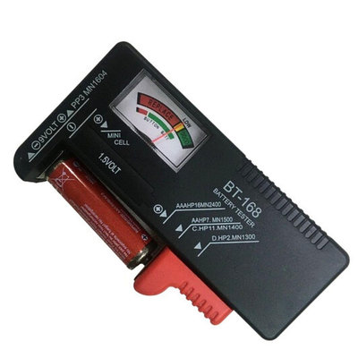 BT-168 通用型電池測試器 電池電量測試儀 電量測試檢測器 AA AAA 3號 4號 1.5V 9V 鈕扣電池 (RR3)HA08