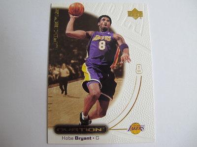 ~ Kobe Bryant ~名人堂/小飛俠/黑曼巴/柯比·布萊恩 2000年UD.球皮凹凸設計.NBA籃球卡