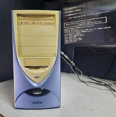 【窮人電腦】跑DOS系統！自組AMD早期DOS系統的工業主機出清！雙北可自取親送！外縣可寄！