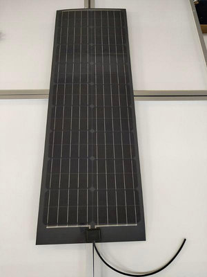 50W半柔性單晶硅太陽能電池板充12V汽車電瓶光伏板房車發電照明