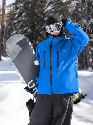 克萊因藍色滑雪服男冬季單板滑雪褲女專業防水防風加厚保暖3L壓膠~優惠價