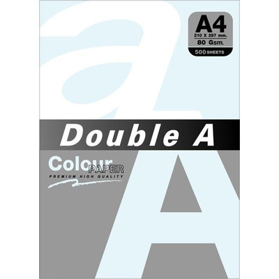 Double A 80磅 A4影印紙 粉藍/粉紅/粉綠/粉黃 500張/包 DA036/DA037/DA038/DA0