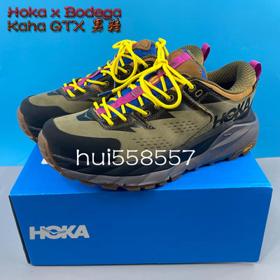 新款 Bodega X Hoka One One Kaha GTX 男鞋 厚底休閒鞋 戶外鞋 防水鞋 耐磨登山鞋 人氣款