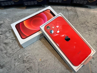 ❤️google五星評論店家❤️️展示二手機️🍎 iPhone 12mini 64G/128G紅色 🍎💟螢幕5.4吋小巧可愛💟