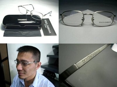 【信義計劃】DG 眼鏡 (D&G DOLCE&GABBANA 公司貨) metal frames 義大利製 彈簧金屬方框