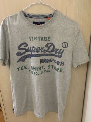 極度乾燥 Superdry Real Logo 經典款 T-Shirt 短袖 SUZE. S肩17胸20長27袖7（櫃上黃袋）9成新