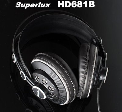 Superlux HD681B,低音加強版 半開放式監聽耳罩式耳機,公司貨附保卡,保固一年