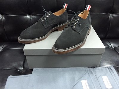 [ 羅崴森林 ] 現貨THOM BROWNE FW1516新品黑色麂皮金屬底皮鞋US10/UK9/EU43訂金10000