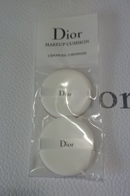 全新Dior迪奧CD 超完美持久 氣墊粉撲2入