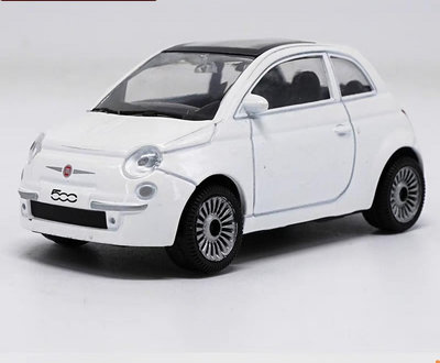 汽車模型 Fiat 原廠 1/43 菲亞特500 裸車一台 跑車  合金汽車模型
