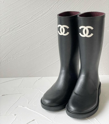 Chanel 全新 現貨 雨靴 黑色 尺寸皆可詢問 北市可面交 刷卡分期