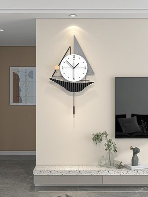 創意裝飾鐘表掛鐘客廳代簡約新款家用餐桌時尚時鐘掛墻