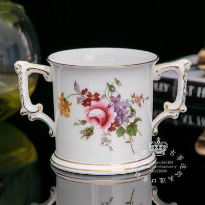 【吉事達】英國皇冠Wedgwood德貝瓷 Royal Crown Derby 玫瑰骨瓷皇室尊享杯茶杯咖啡杯