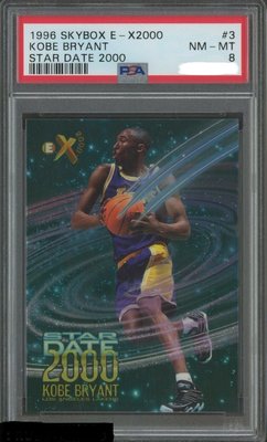 1996-97 E-X2000 Star Date 2000  #3 Kobe Bryant PSA8