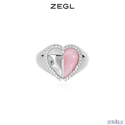 【熱賣精選】ZEGL設計師愛心戒指女小眾設計ins潮食指戒簡約指環開口戒