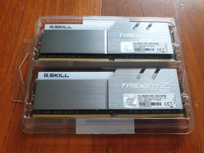 芝奇 G.SKILL 8G*2 DDR4 3600 RGB 雙通道 F4-3600C19D-16GTZRB