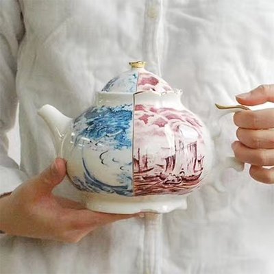 意大利 Seletti 餐桌藝術 HYBRID 系列 中西結合茶壺創意設計水壺
