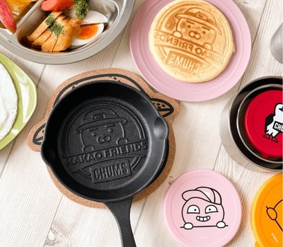 KAKAO Ryan造型鑄鐵煎鍋 可直接進烤箱野營烤盤 炒鍋 鐵鍋 鑄鐵鍋,韓國人氣卡通