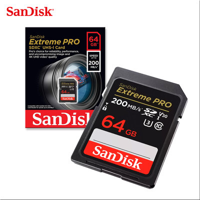 SANDISK 64GB V30 ExtremePRO UHS-I 專業記憶卡 保固公司貨 (SD-SDXXU-64G)
