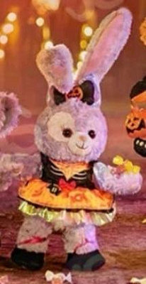 全新 上海迪士尼樂園 2022年 快樂萬聖節 史黛拉兔玩偶ss號 stella 迪士尼兔兔絨毛娃娃擺飾disney 迪士尼兔子洋裝公仔人偶 Halloween
