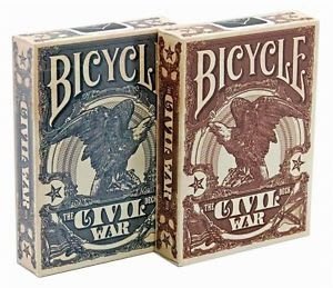 【USPCC撲克】Bicycle civil war Playing Cards red/blue uspcc