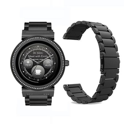 錶帶 手錶配件 保護殼Mich新ael Kors 新Access Sofie替換表帶 MKT5022智能手表腕帶手鏈zfvb