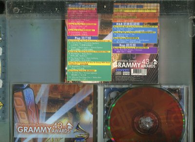葛萊美 Honorable Songs from 43rd  GRAMMY AWARDS SUN(1*CD+歌詞)