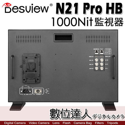 【數位達人】百視悅 Desview N21 Pro HB 導演監視器 FHD 1000Nit 監視器 全觸屏 單反相機 監看螢幕 螢幕 相機