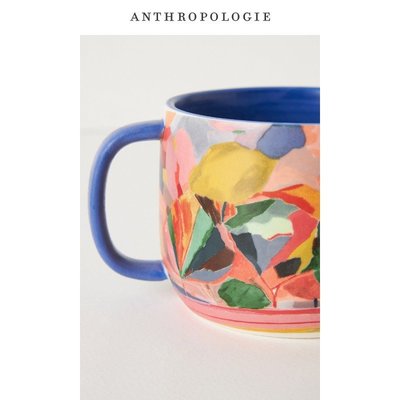 【熱銷精選】Anthropologie X Carolyn Gavin 聯名手繪馬克杯咖啡杯高顏值杯子