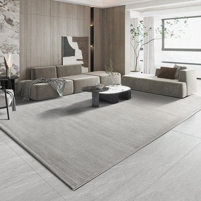 特賣-純色地毯客廳現代簡約北歐風格沙發茶幾墊灰色家用臥室新中式短毛