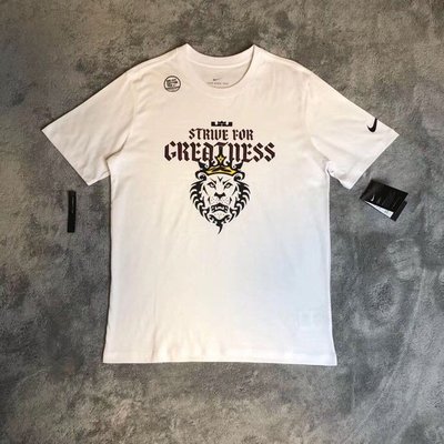 Lebron Strive For Greatness 詹姆士 經典獅頭 籃球短袖T恤 運動休閒短T 短袖運動衫 NBA