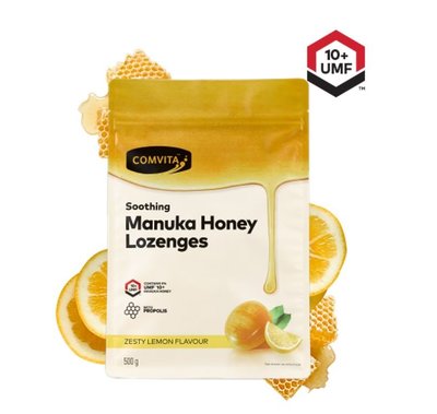 康維他 正品 UMF10+ 活性麥蘆卡蜂膠檸檬蜂蜜潤喉糖 500g Comvita Lozenges 當地品牌紐西蘭