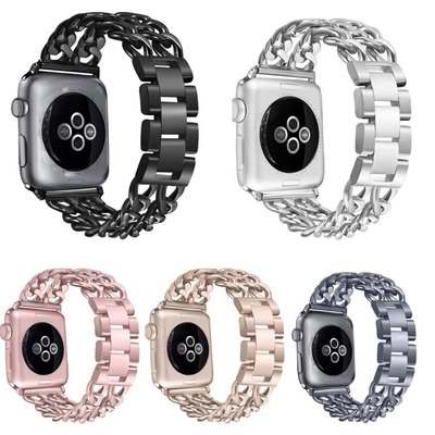 XIYU 男女通用錶帶 iwatch不銹鋼鏈帶 Apple Watch 5/4/3/2/1 替換皮帶