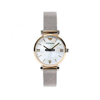 現貨 精品代購 EMPORIO ARMANI 亞曼尼手錶 AR2608 珍珠貝母錶盤計時腕錶 手錶 歐美代購 可開發票