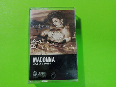 錄音帶。(瑪丹娜像處女專輯)。(英文歌曲)。 飛碟唱片。有歌詞。