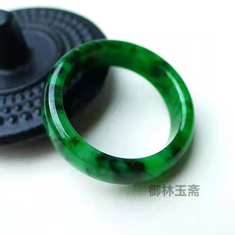 翡翠 板指 指輪 中国古玩 装身具 清時代 - リング