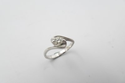 %玉承珠寶% 天然20分S曲線鑽石K金戒指A249(貴金屬買賣.珠寶設計訂做)