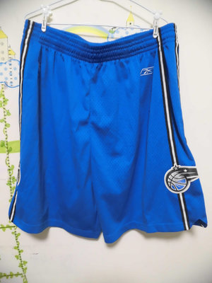 衣市藍~Reebok NBA MAGIC 奧蘭多魔術隊運動短褲 (2XL~藍~) (231007) (衣23)